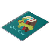 本の虫のパーソナライズな読書手形仕訳帳 ノートブック (左側)