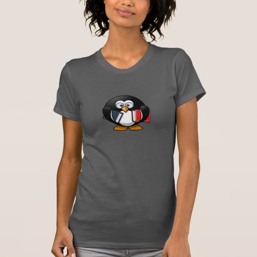 本の虫のペンギン Tシャツ (正面)
