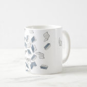 本の虫のマグ コーヒーマグカップ (正面右)