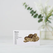 本の虫の子猫猫の読本 名刺 (スタンド正面)