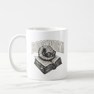 本の虫の読書ユーモアクラシックマグカップ コーヒーマグカップ