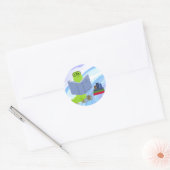 本の虫はクール ステッカー (封筒)