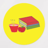 本の虫は良い読者です ラベル (デザイン2)