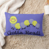 本の虫は装飾用クッションを読むために得ました ランバークッション (ブランケット)