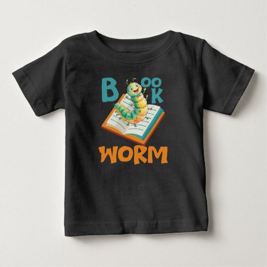 本の虫キッズ ベビーTシャツ (正面)