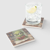 本の虫 ストーンコースター (横)