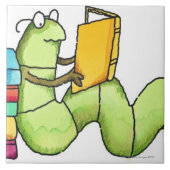 本の虫 タイル (正面)