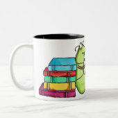 本の虫 ツートーンマグカップ (左)
