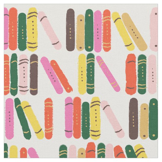 本の虫 ファブリック (クローズアップ)