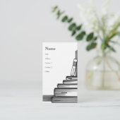 本の虫 名刺 (スタンド正面)