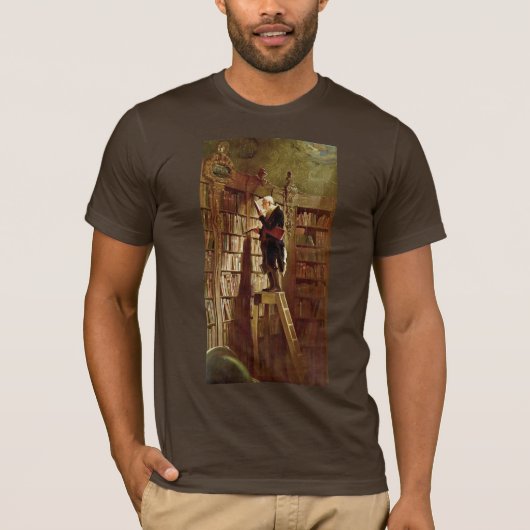 本の虫、Spitzweg著、カール Tシャツ (正面)