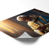 本の行間の知恵の光 ポスター (角)