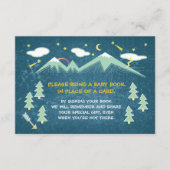 本の要求山のベビーシャワーカード挿入物 エンクロージャーカード (正面)