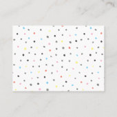 本の要求|一致のベビーシャワーのエンクロージャカード 名刺 (裏面)