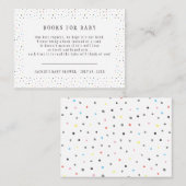 本の要求|一致のベビーシャワーのエンクロージャカード 名刺 (正面/裏面)