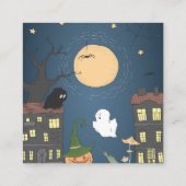 本の要求|小さい魔法使いのベビーシャワーの挿入物 エンクロージャーカード (裏面)