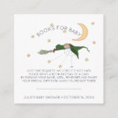 本の要求|小さい魔法使いのベビーシャワーの挿入物 エンクロージャーカード (正面)