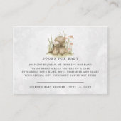 本の要求|森林ハリネズミのベビーシャワー エンクロージャーカード (正面)