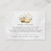 本の要求|森林森林キツネのベビーシャワー エンクロージャーカード (正面)