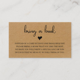 本の要素朴求を伴う赤ちゃんシャワー招待状 エンクロージャーカード