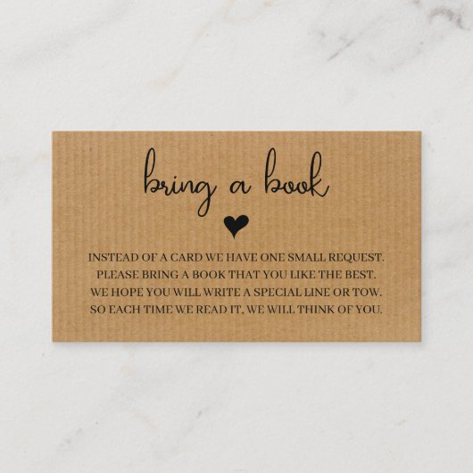 本の要素朴求を伴う赤ちゃんシャワー招待状 エンクロージャーカード (正面)