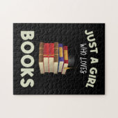 本の贈り物が大好きな女の子 ジグソーパズル (横)