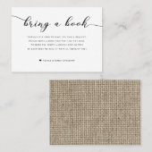 本の赤ちゃんシャワーエンクロージャーのラップの袋を持って来る 名刺 (正面/裏面)