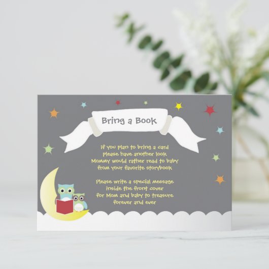 本の赤ちゃんシャワーカードを持って来る エンクロージャーカード (スタンド正面)