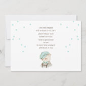 本の赤ちゃんシャワーカードを持って来る 招待状 (正面)