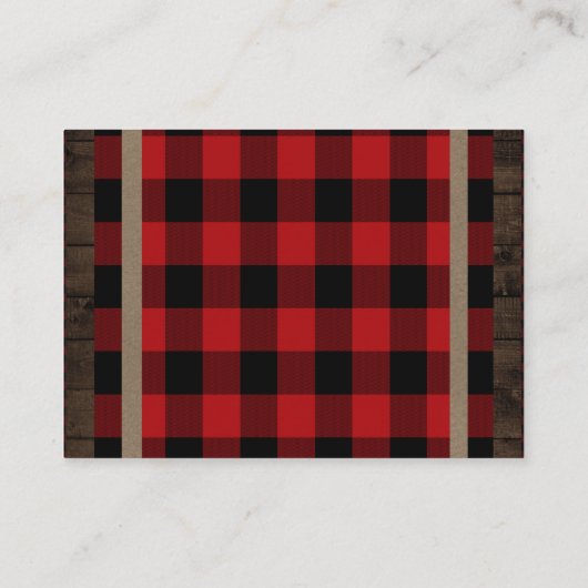 本の赤ちゃんシャワー囲い格子材を持ってくる 名刺 (裏面)