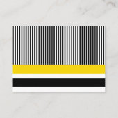 本の赤ちゃんシャワー囲い白黒のプレイド 名刺 (裏面)