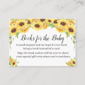 本の赤ちゃんシャワー挿入カードを持って来る プレイスカード (正面)