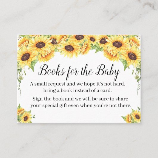 本の赤ちゃんシャワー挿入カードを持って来る プレイスカード (正面)