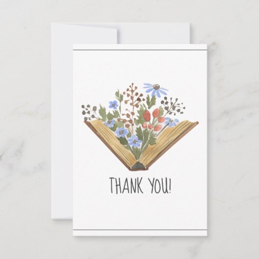 本の赤ちゃんシャワー サンキューカード (正面)
