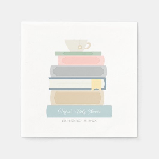 本の赤ちゃんシャワー スタンダードカクテルナプキン (正面)