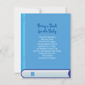 本の赤ちゃんブルーのライトカバーシャワーカードを持ってくる 招待状 (正面)