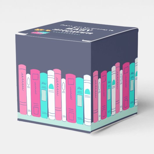 本の赤ん坊シャワー、ブランチと本男女兼用、 フェイバーボックス (正面サイド)