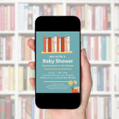 本の赤ん坊シャワー、ブランチと本男女兼用、 招待状