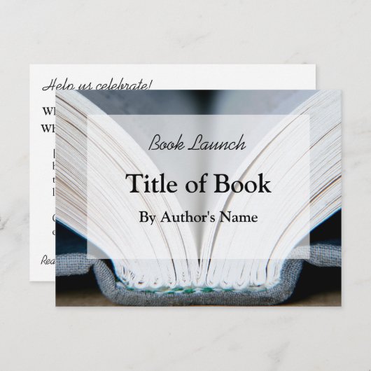 本の進水の郵便はがき インビテーションポストカード (正面/裏面)