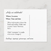 本の進水の郵便はがき インビテーションポストカード (裏面)