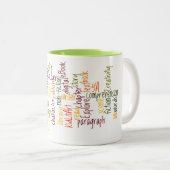 本の雲のマグ ツートーンマグカップ (正面右)