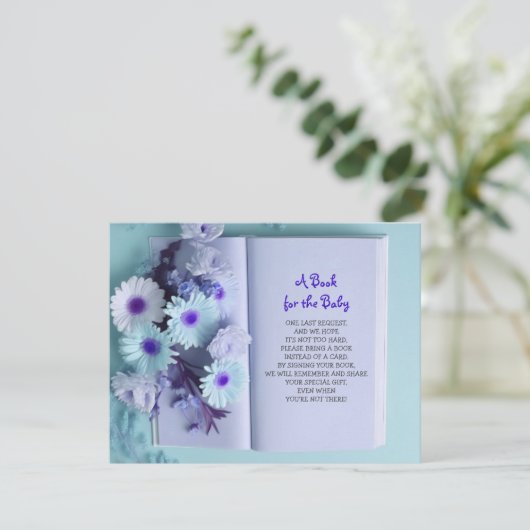 本の青いピンクの男の赤ちゃんを持って来る 招待状 (スタンド正面)