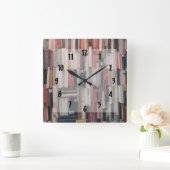 本の顕著な壁 スクエア壁時計 (ホーム)