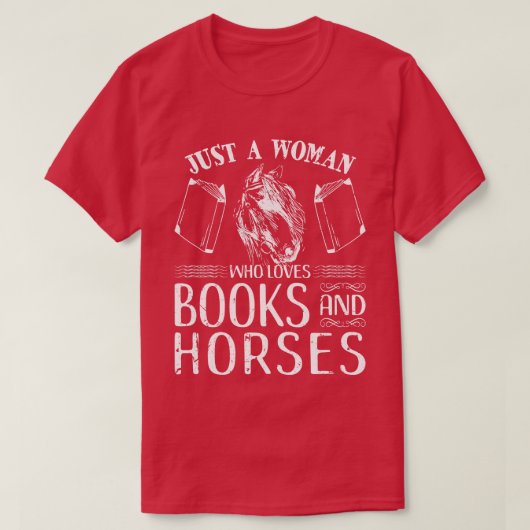 本の馬の馬リディを愛しているだけの女性 Tシャツ (デザイン正面)