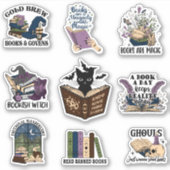 本の魔女のステッカーパック シール (正面)