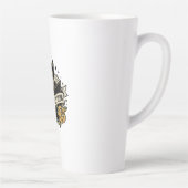 本の魔女クラブの猫のロゴ カフェラテマグ (右)