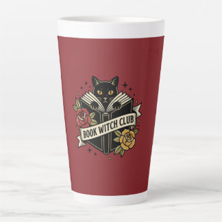 本の魔女クラブの猫のロゴ カフェラテマグ
