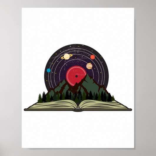 本の魔法 ヴィンテージ ビニール レコード ポスター (正面)