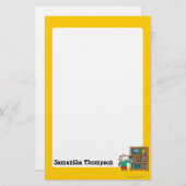 本のMaisyそして本だな 便箋 (正面/裏面)