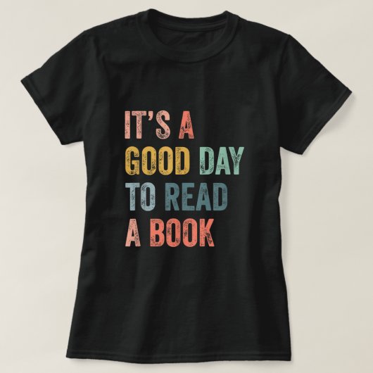 本のTシャツが読好い日だ Tシャツ (デザイン正面)